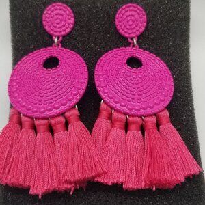 Park Lane pierced earrings bright pink